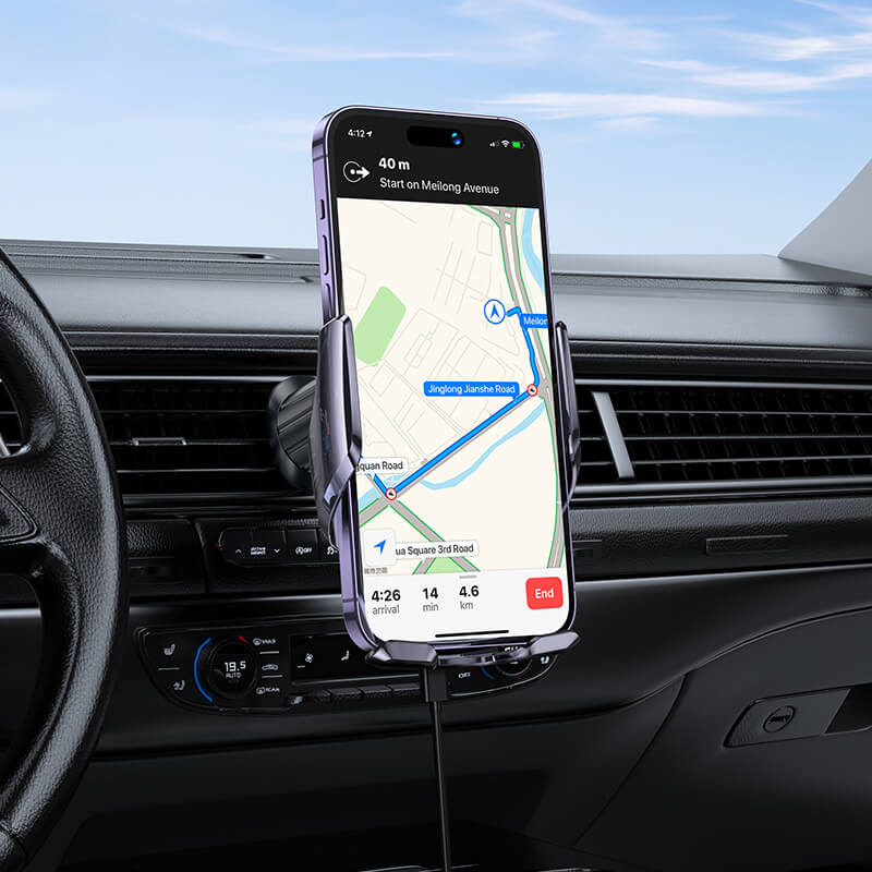 hoco. Infrared Induction Fast Wireless Charging Car Holder 15W