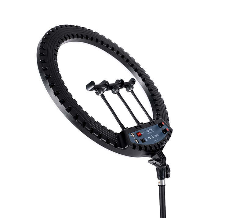 HQ 21 inch 53cm LED Soft Ring Light with 1.9M Tripod Stand 3 Phone Holders
