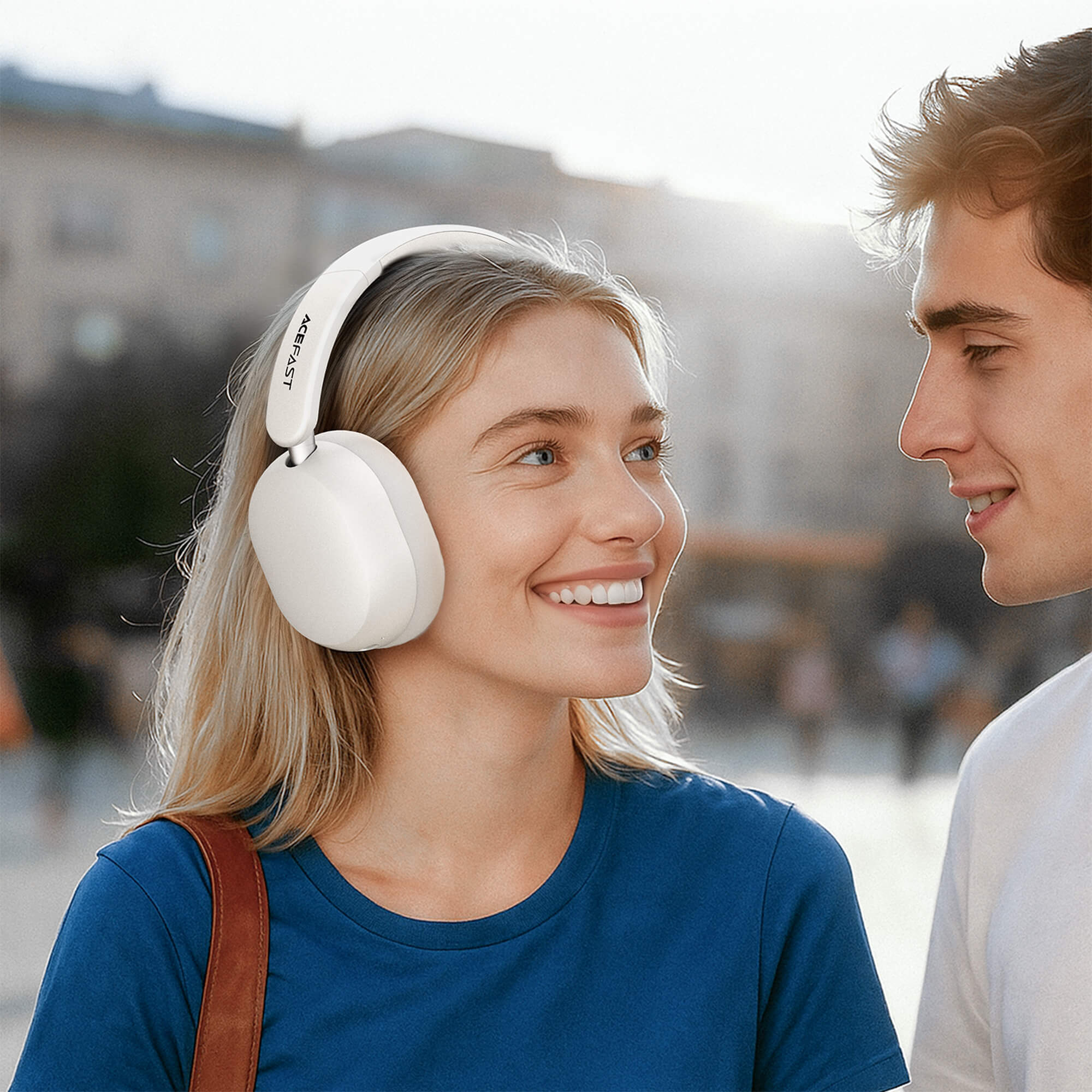 Acefast Hybrid ANC Bluetooth Headphones 80H Playback 48dB Noise Cancelling H12