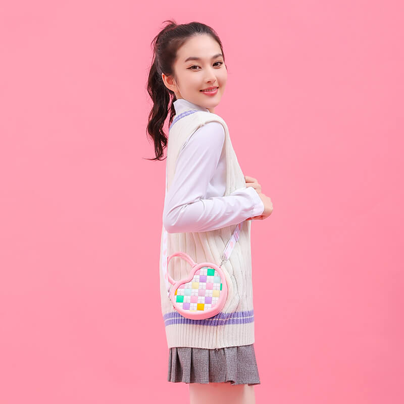 Diamond Love Q Uncle Silicone Children's Dual-use Bag