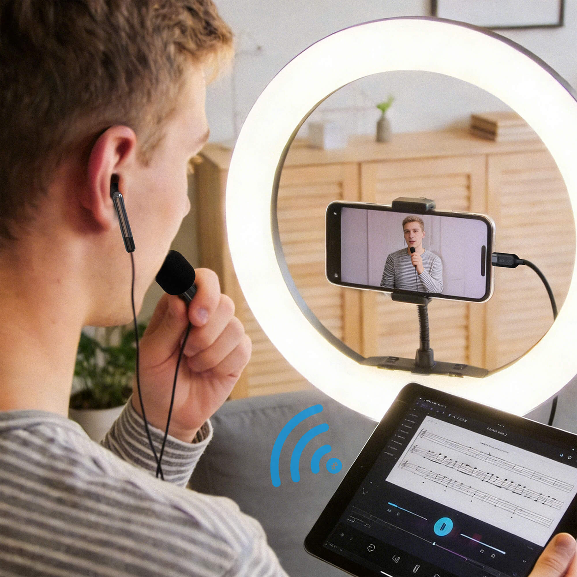 Acefast Type-C Wired Earphones with Instant Monitoring Microphone L12