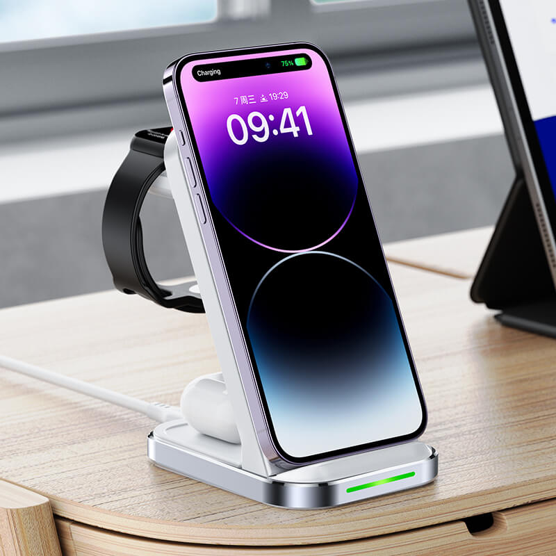 Acefast Desktop 3-in-1 15W Fast Wireless Charging Stand E15