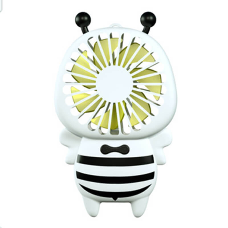 Mobie Portable Handheld Bee Mini Fan with Night Ligh & Lanyard
