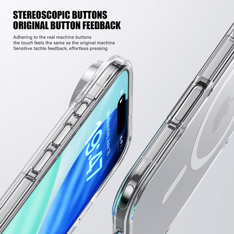 iPhone 17 Air Aurora Magsafe Series Crystal Transparent Phone Case