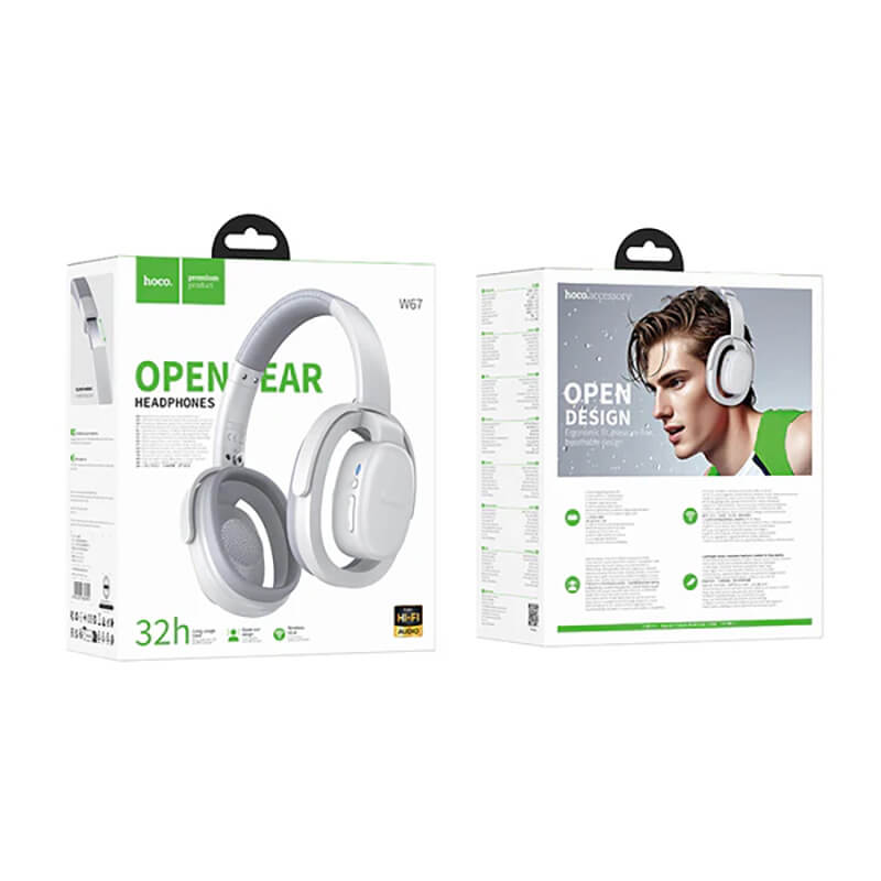 Hoco 32 Hour Battery Open Ear Bluetooth Headphones W67