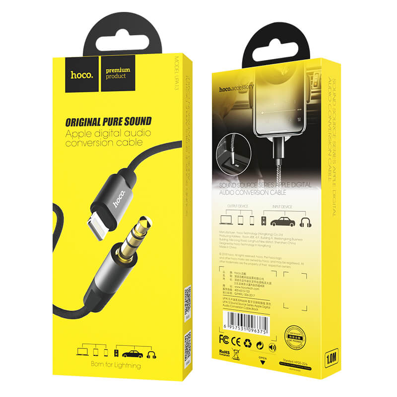 hoco. Lightning to 3.5mm Audio Cable 1M UPA13
