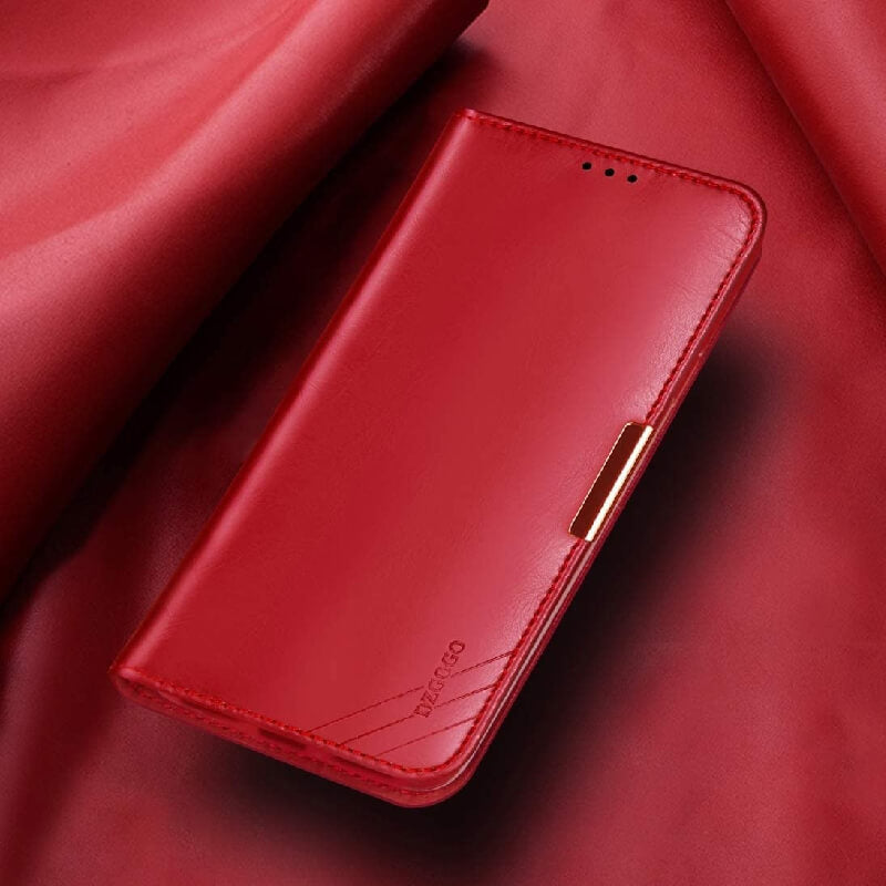 iPhone 12Pro Max DZGOGO Genuine Leather Wallet Case Cover