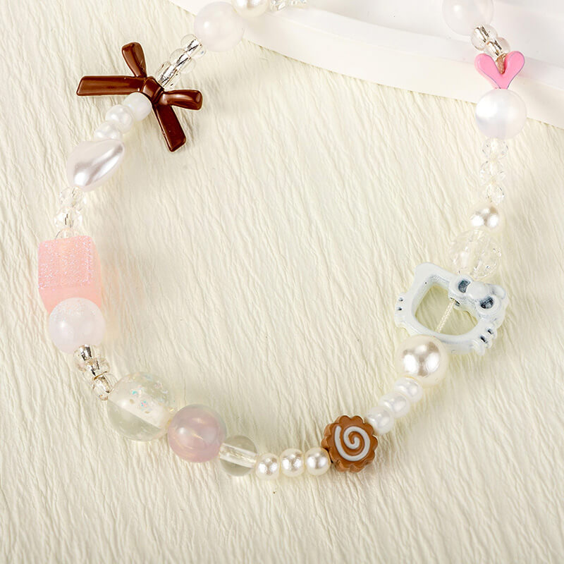 Mobie Cute Cat Phone Chain Anti-Drop Wrist Lanyard 17.5cm