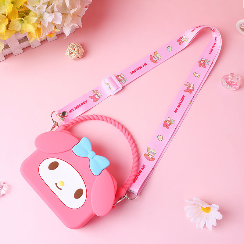 Sanrio Q Uncle Children's Silicone Handheld Square Bag Hand Purse