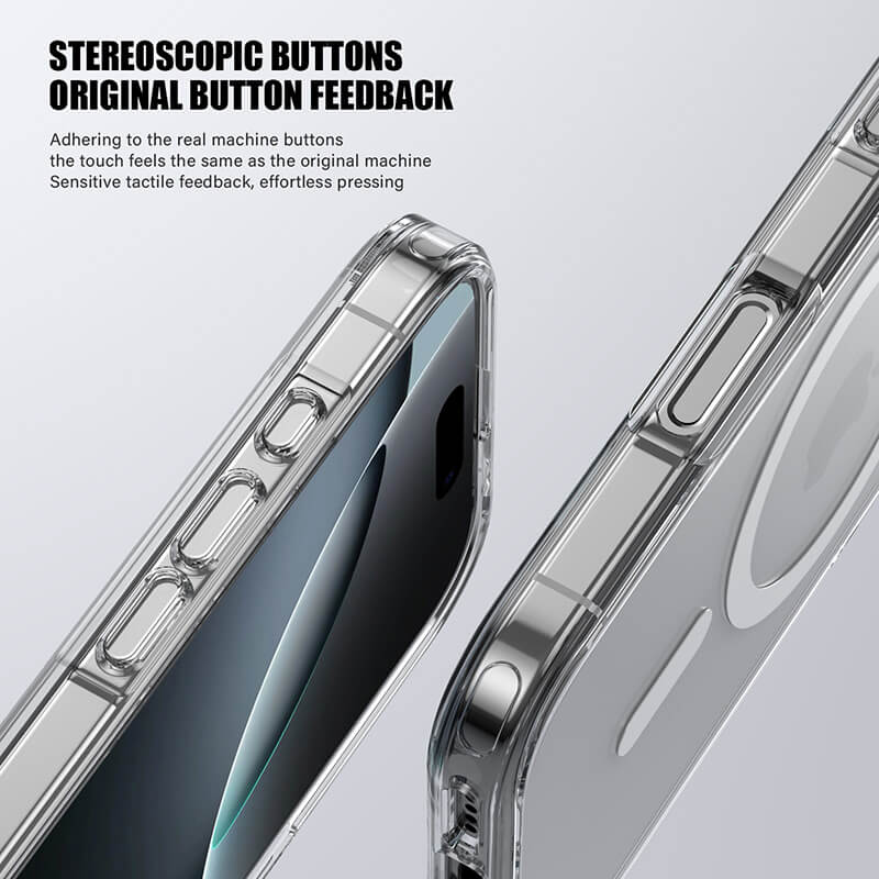 iPhone 17 Aurora Magsafe Series Crystal Transparent Phone Case