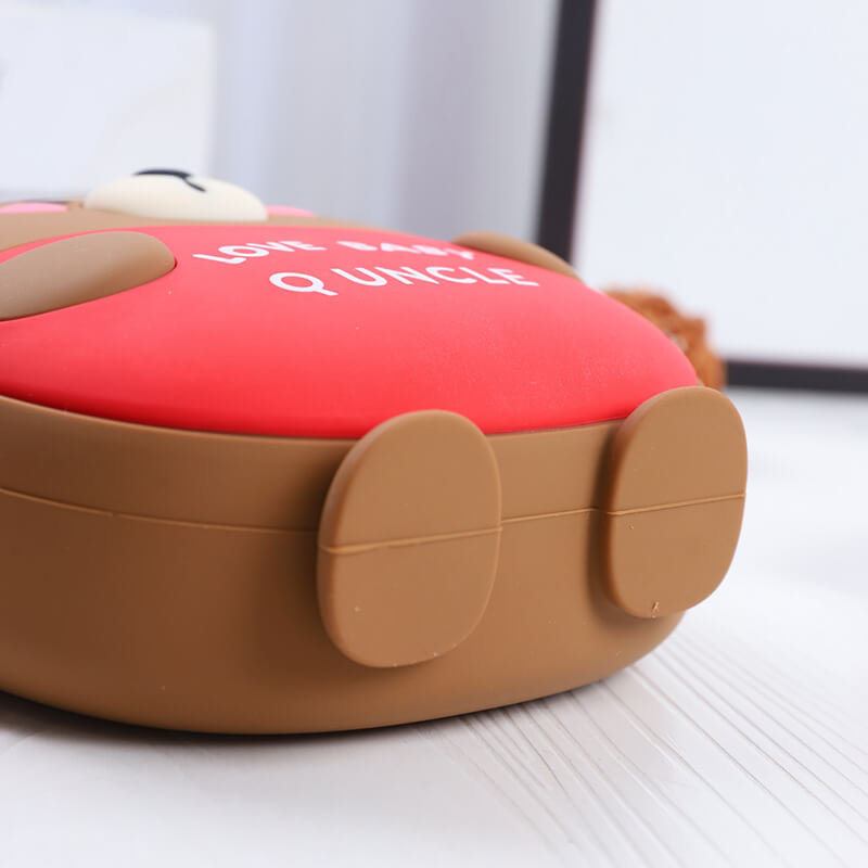 Little Bear Q Uncle Silicone Children's Crossbody Bags Coin Purse