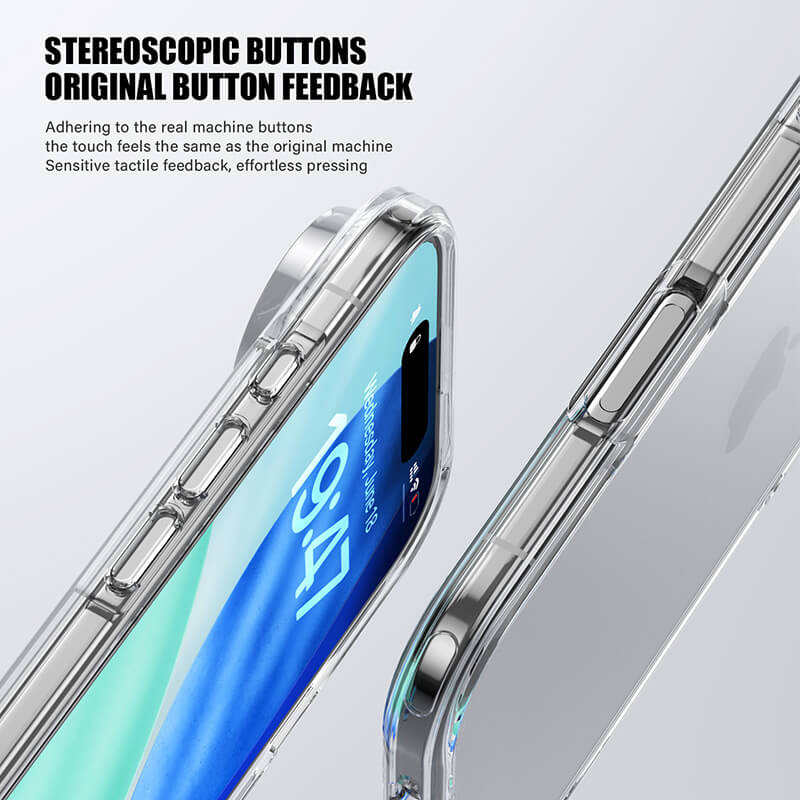 iPhone 17 Air Aurora Series Crystal Transparent Phone Case