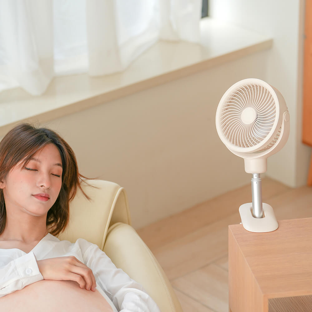 Mobie MultiFunctional Rotation Portable 4 Speed Fan with Night Light