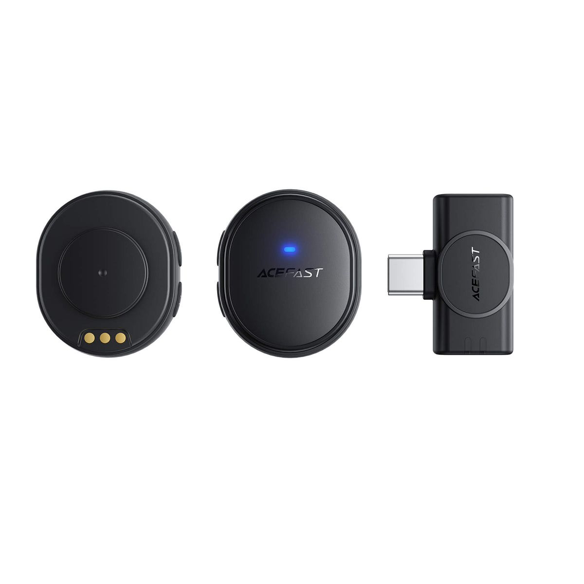 Acefast AI Noise Reduction 24h Battery Wireless Lavalier Microphone R3