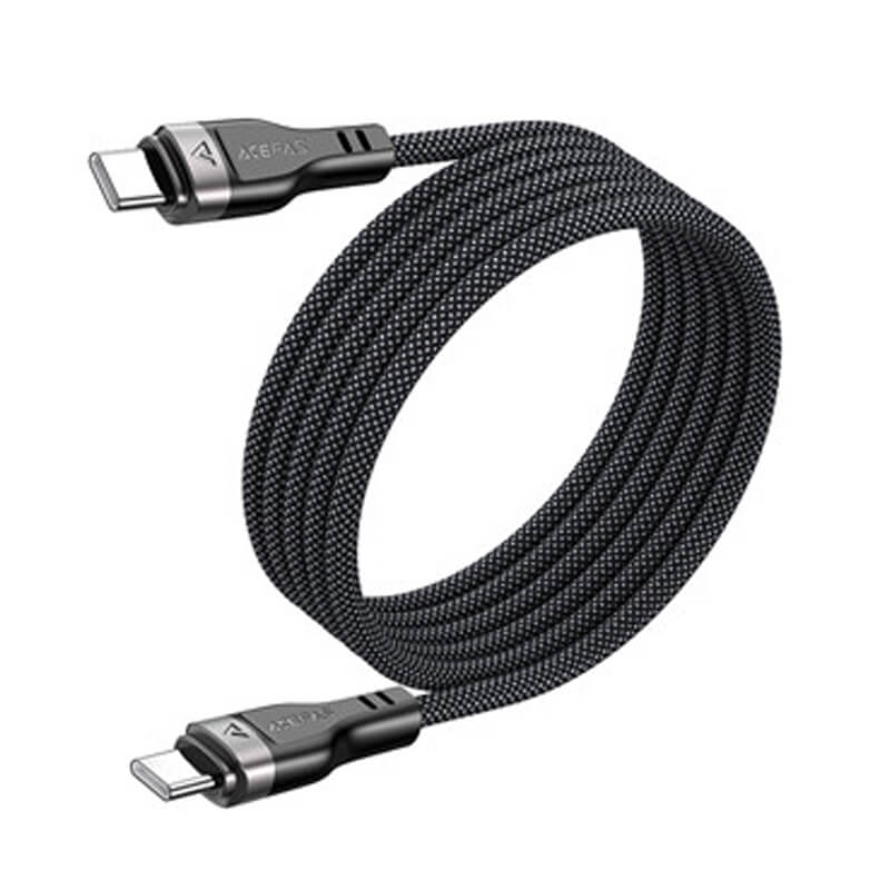Acefast Braided Magnetic Storage Charging Cable Type-C to Type-C 60W 1.2m