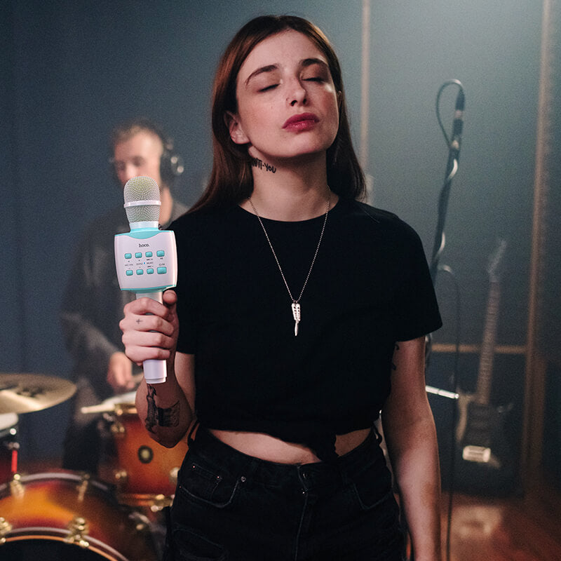 hoco. All-in-One Portable Handheld Karaoke Microphone Speaker BK5