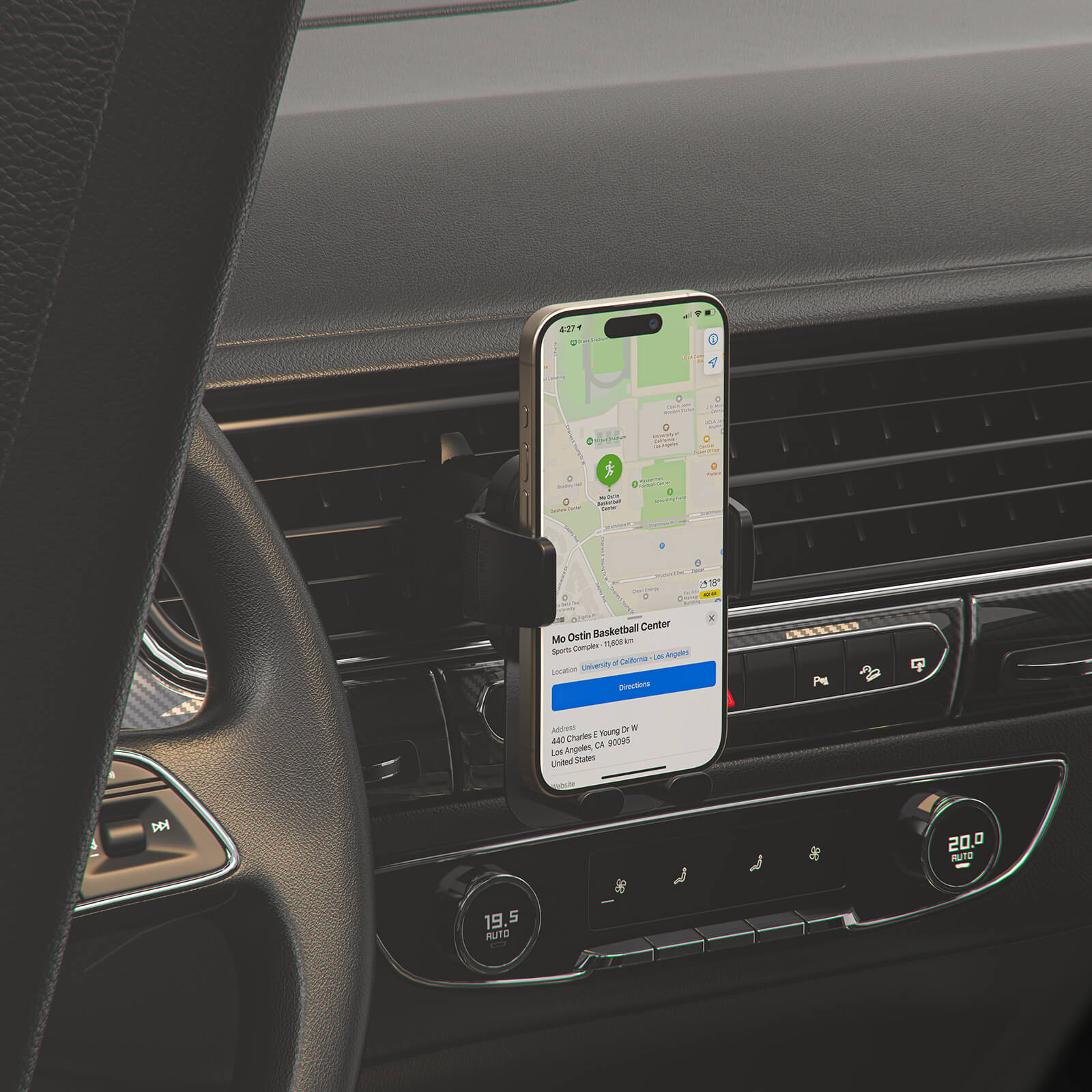 Acefast Press Type Car Phone Mount Holder D25