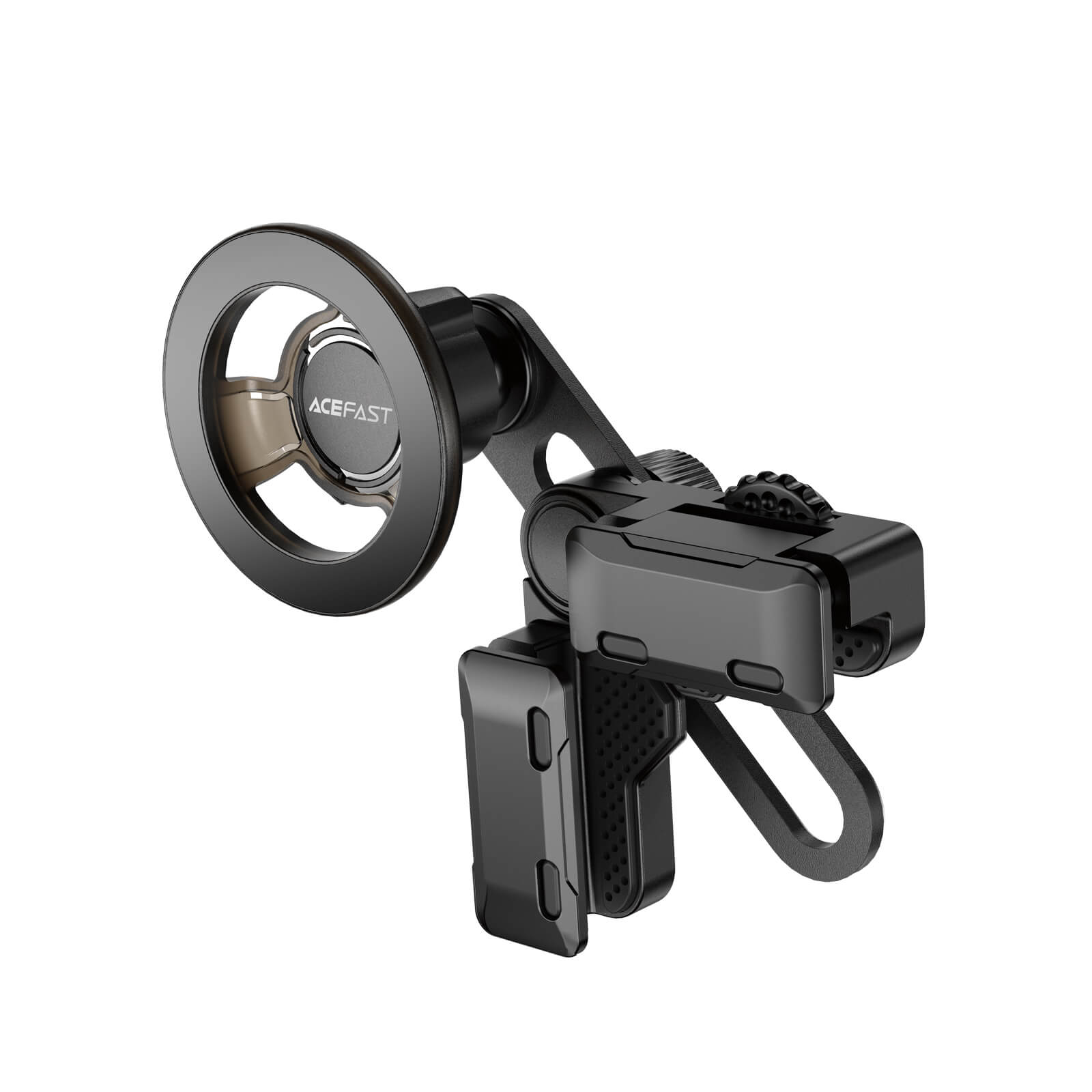 Acefast Semi-Transparent Magnetic Head Aluminum Retractable Arm Car Holder D43
