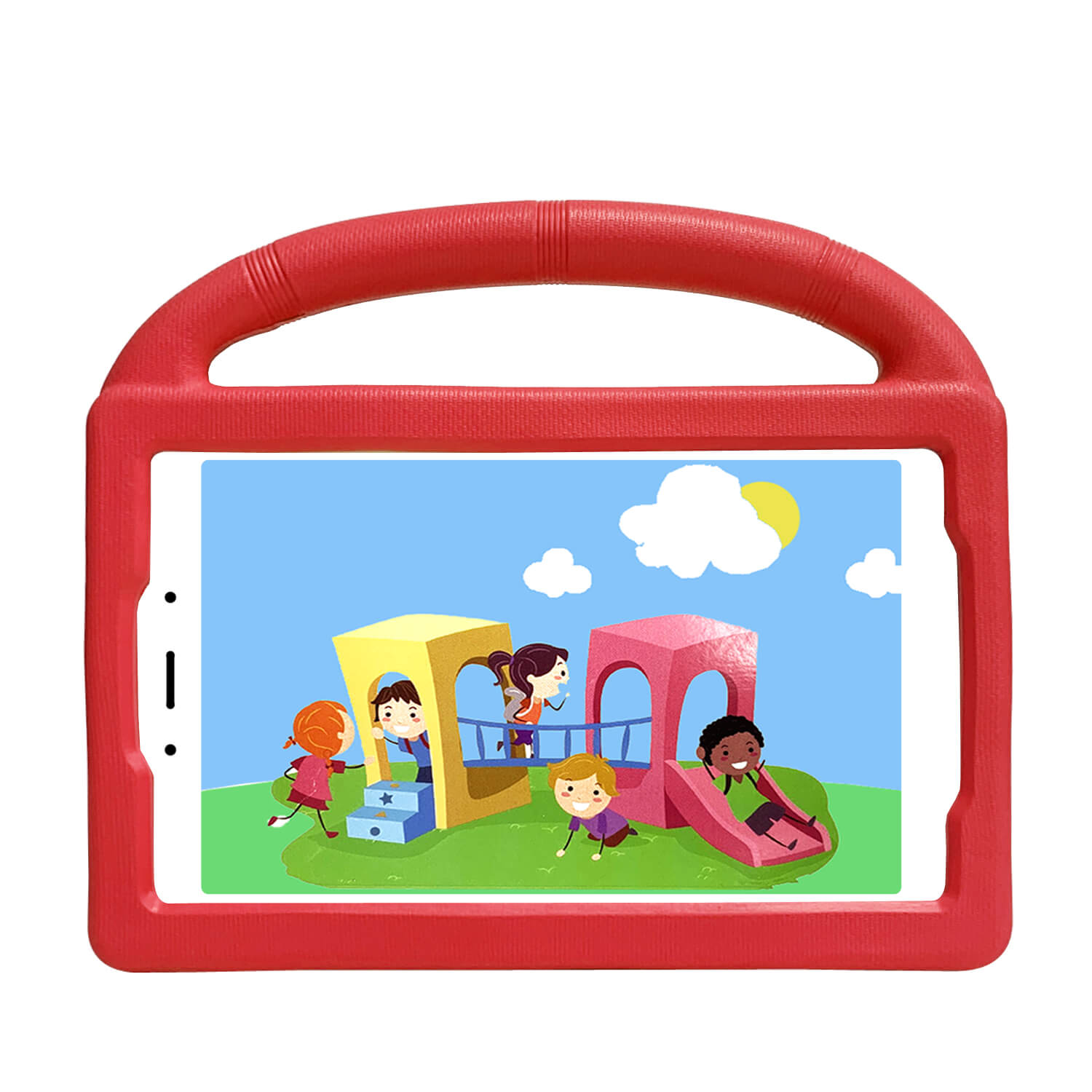 Samsung Galaxy Tab A8 10.5 Foldable Wheel Stand Case with Handle