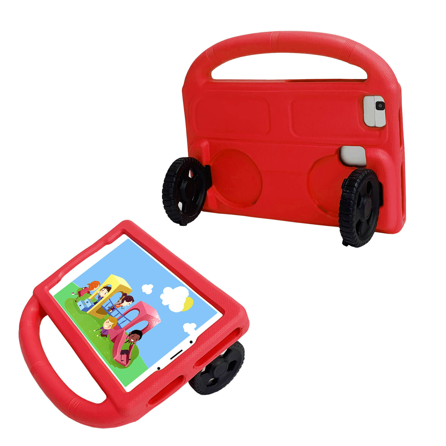 Samsung Galaxy Tab A8 10.5 Foldable Wheel Stand Case with Handle