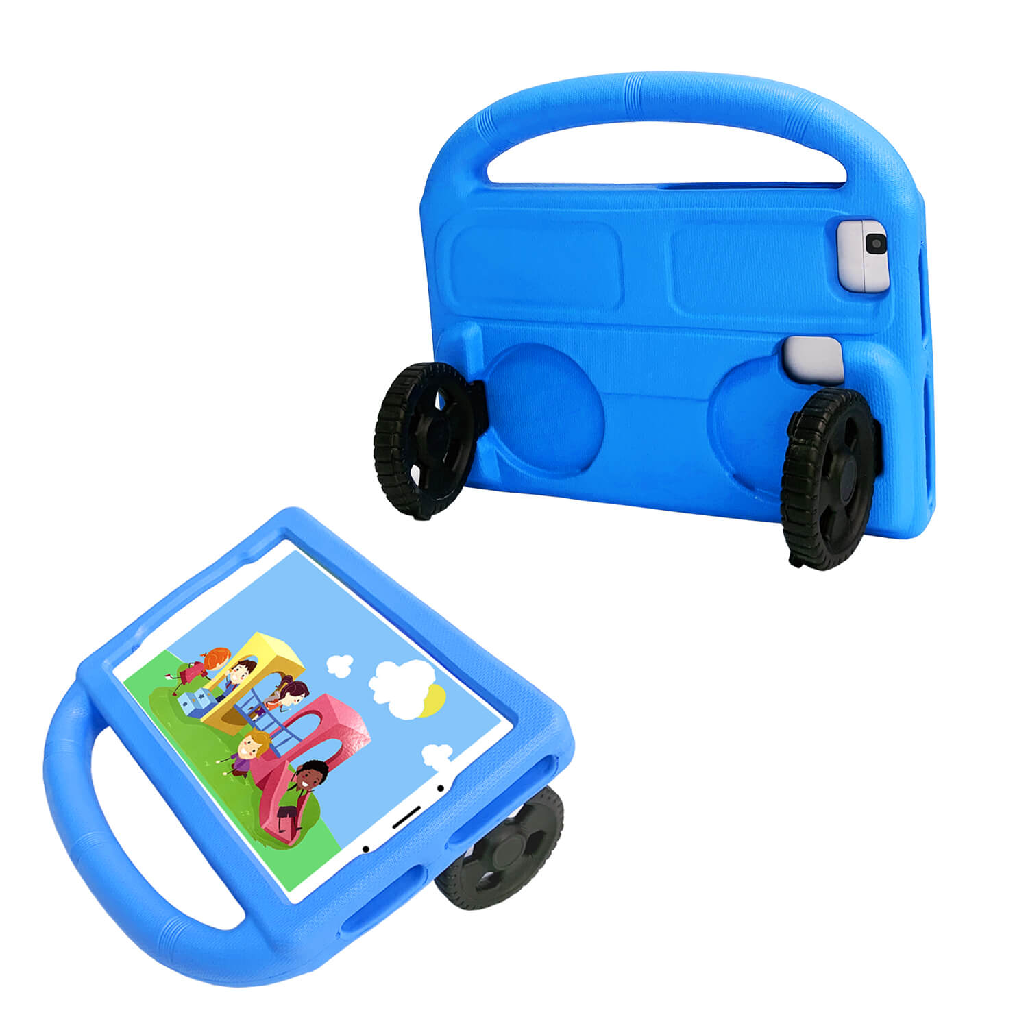 Samsung Galaxy Tab A8 10.5 Foldable Wheel Stand Case with Handle
