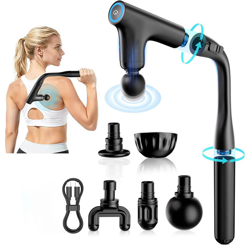 Mobie 3 in 1 Professional Massage Gun with Extendable Handle for Full Body Reach M8S