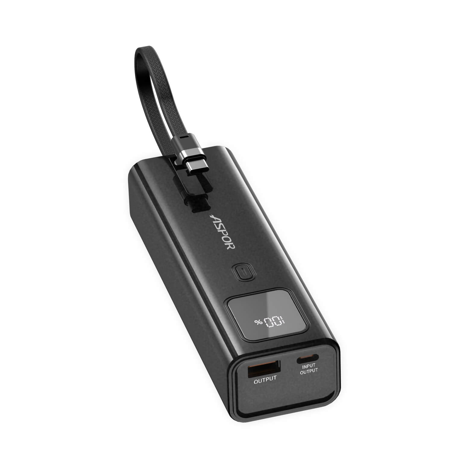Mobie Fast Charging 100W Built-in USB-C Cable 10000mAh Power Bank A310