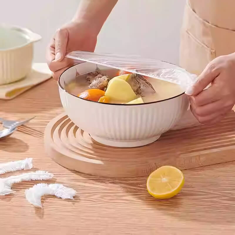 Mobie Food Grade Elastic Reusable Food Cover Caps 150 Pcs E24061