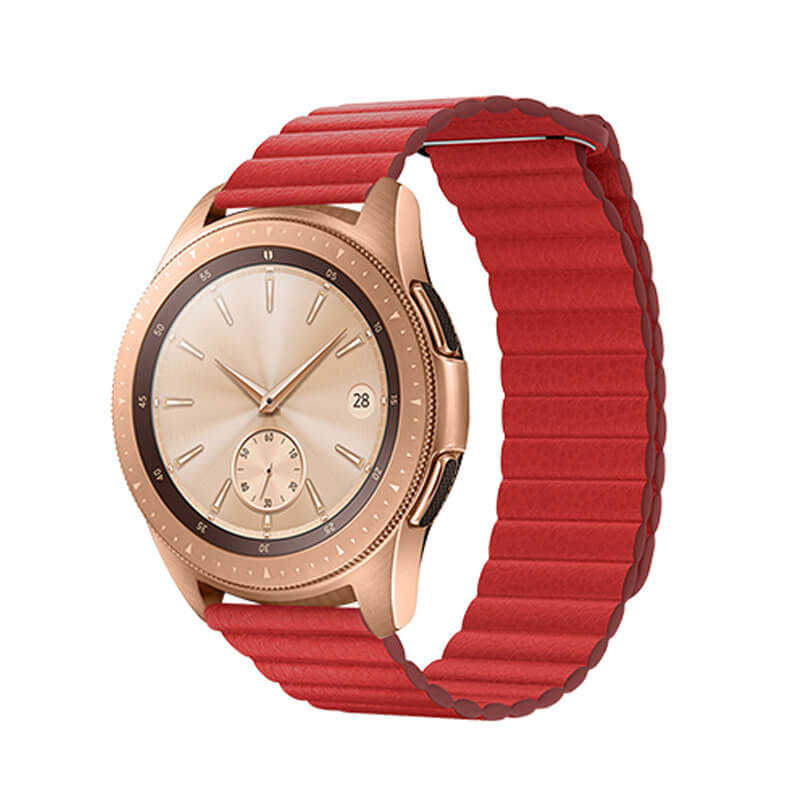 Mobie Leather Back Ring Universa Watch Band 20mm WH5280