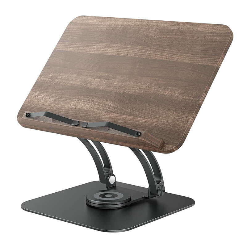 SAIJI 360° Rotating Pure Wood Ergonomic Reading Stand R03
