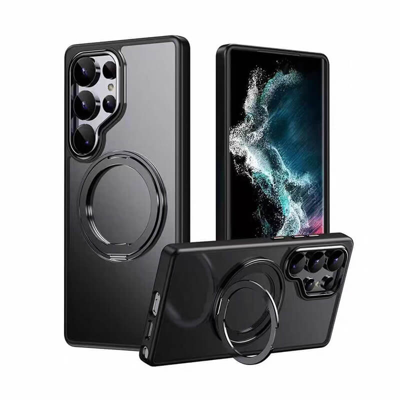 Samsung Galaxy S26 Ultra 2026 360° Rotating Ring Stand Magsafe Phone Case