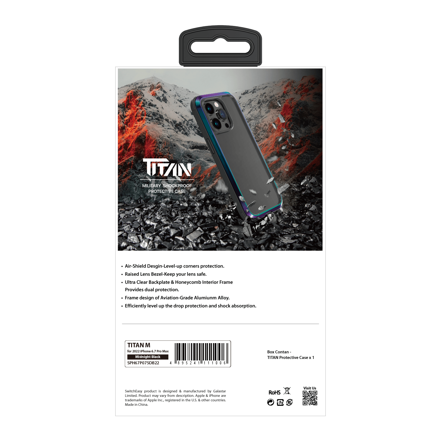 iPhone 14Pro SwitchEasy Titan Drop Protection Phone Case with Magsafe