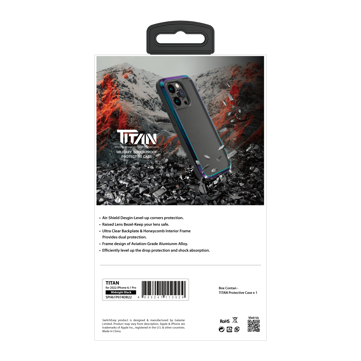 iPhone 14 Plus SwitchEasy Titan Drop Protection Phone Case