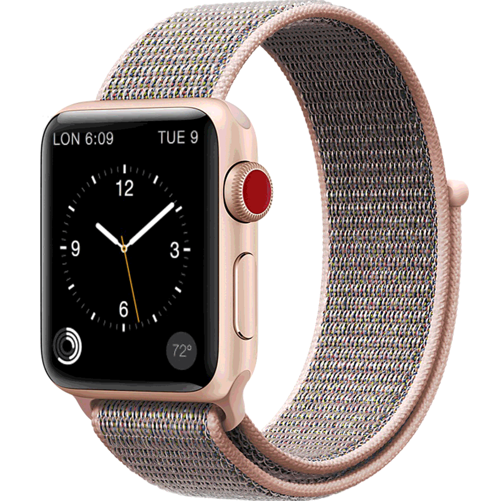 Coteci Magic Tape Loop Back Watch Band Compatible with Apple Watch (42/44mm) W17