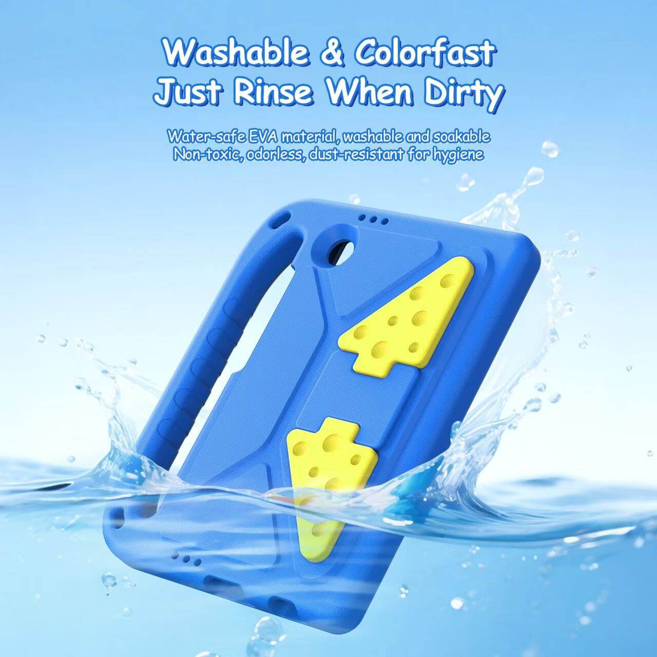 iPad 10th 10.9 2022 Puff Series Foldable Cheese Stand EVA Case with Handle