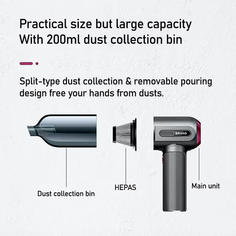 Mobie Multifunctional Lightweight Car Portable Vacuum Cleaner Blower VC-01