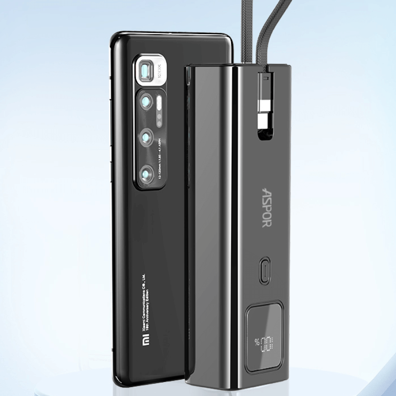 Mobie Fast Charging 100W Built-in USB-C Cable 10000mAh Power Bank A310