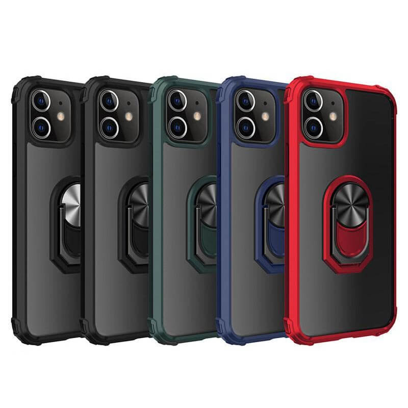 Samsung Galaxy A32 4G 2021 Transparent Full-Body Protective Phone Case with Phone Grip