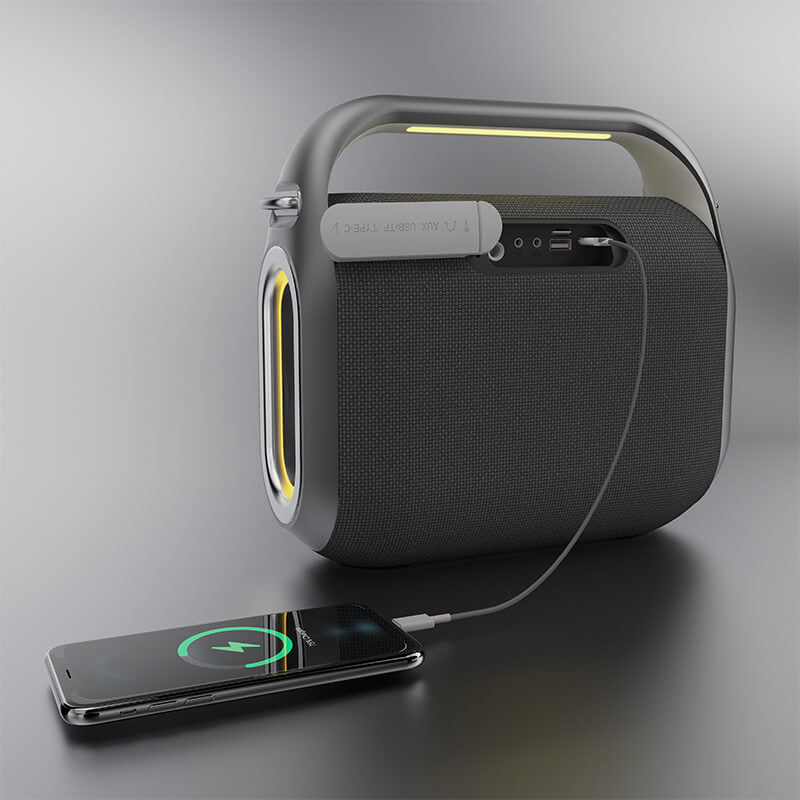 Hifuture Dual Wireless Mics 12000mAh Karaoke Speaker Musicbox 200