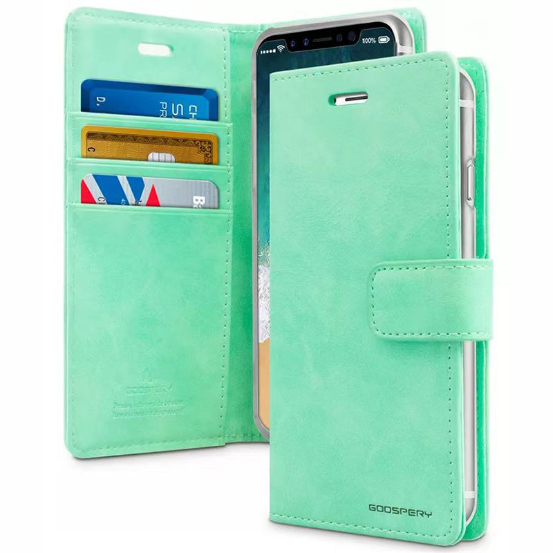 Samsung Galaxy S10e 2019 Mecrcury Goospery Blue Moon Diary Flip Wallet Case