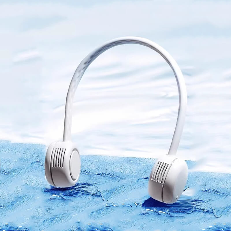 Mobie Portable Bladeless Stylish Neck Fan with Silicone Tube