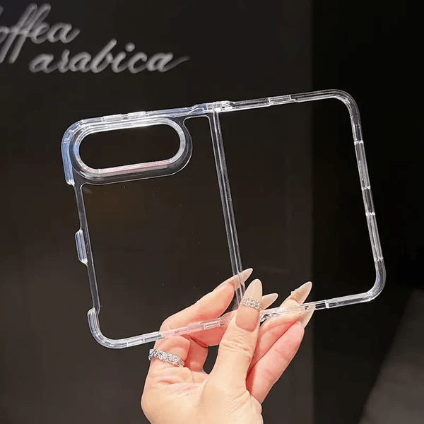 Space Crystal Clear TPU PC Hybrid Case Compatible with iPhone Duo