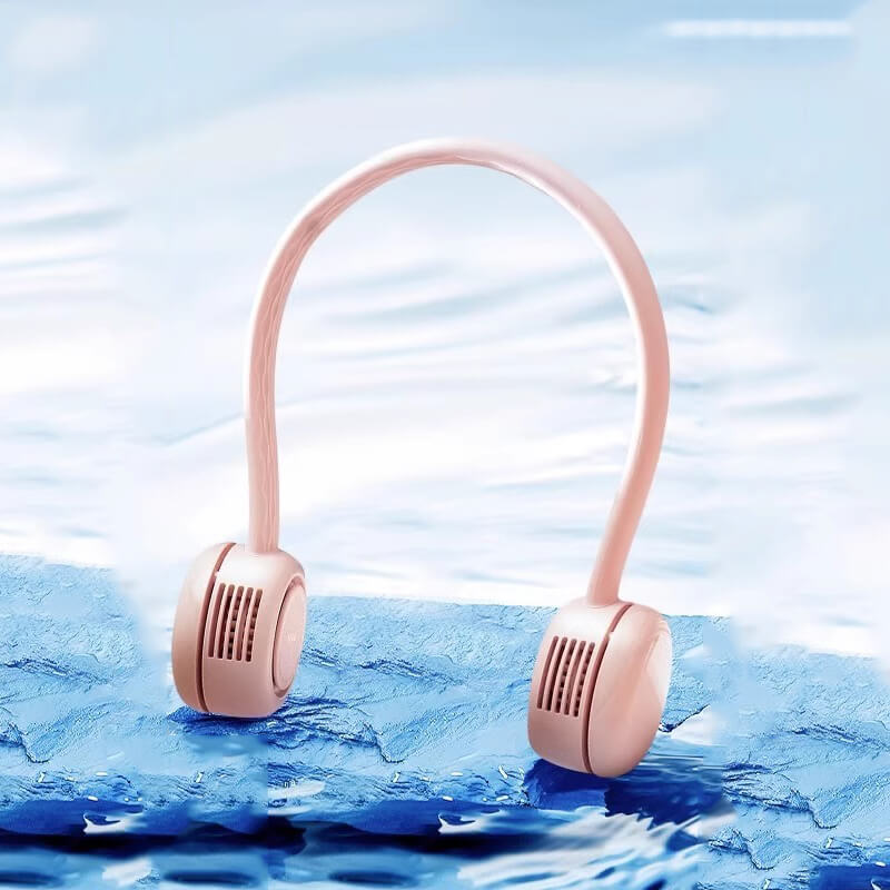 Mobie Portable Bladeless Stylish Neck Fan with Silicone Tube