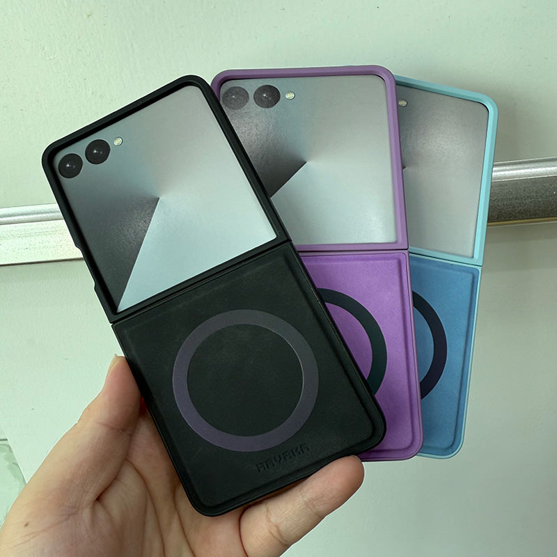 Samsung Galaxy Z Flip 7 2025 Lucas Series Premium Leather Phone Case