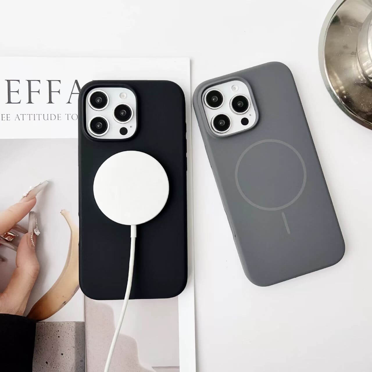 iPhone 16 Brace Series Ultra-Thin PC Magsafe Phone Case