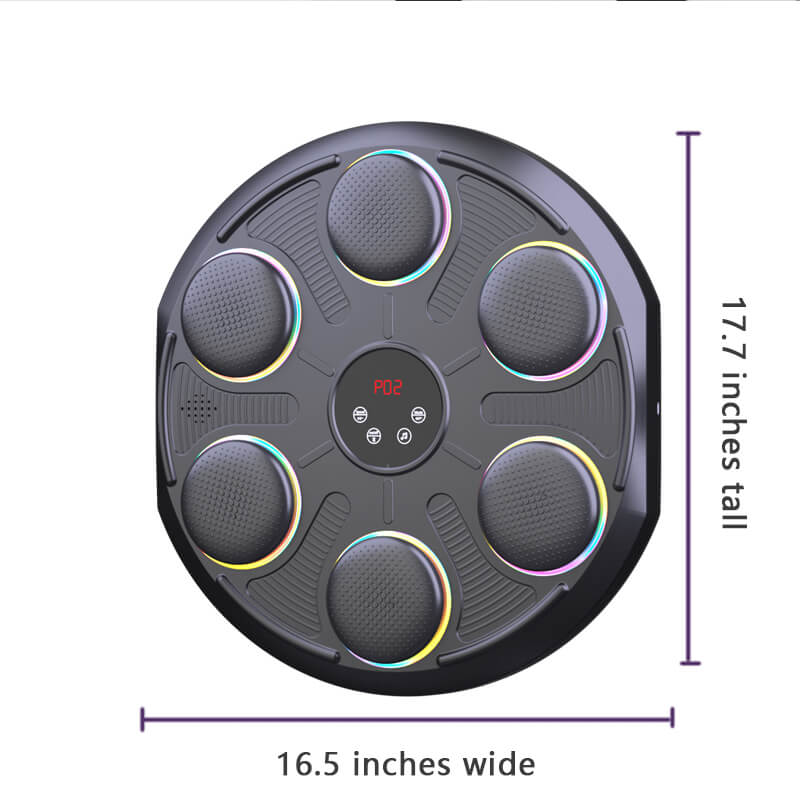 Mobie Bluetooth Music Box RGB Lights Wall Mounted Strike Machine with Gloves HJ-668