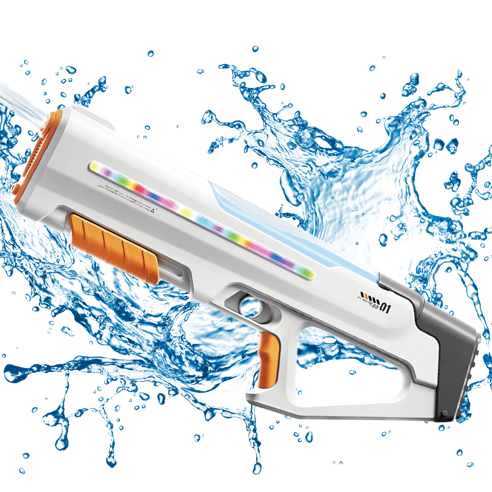 Mobie Auto Suction Electric Water Gun with LED Lights for Kids 8+