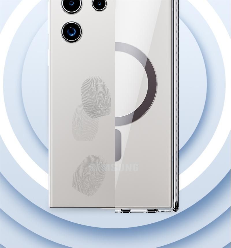 Samsung Galaxy S25 Plus Transparent Airbag Shockproof MagSafe Phone Case Rose Gold