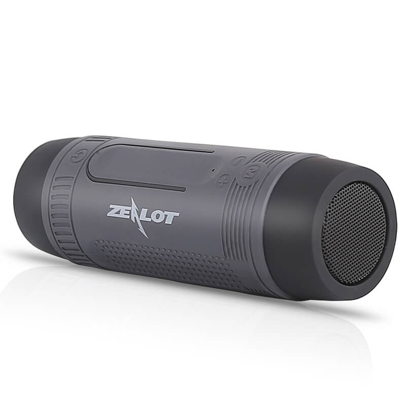 Zealot Outdoor Bluetooth Speaker with Powerful Bass Flashlight and Power Bank S1