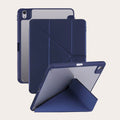 iPad 8th 10.2 2020 Silicone Flip Case with Built-in Pen Slot